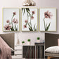 Wall Art Tulip Flower 3 Sets Gold Frame Canvas 80x120cm