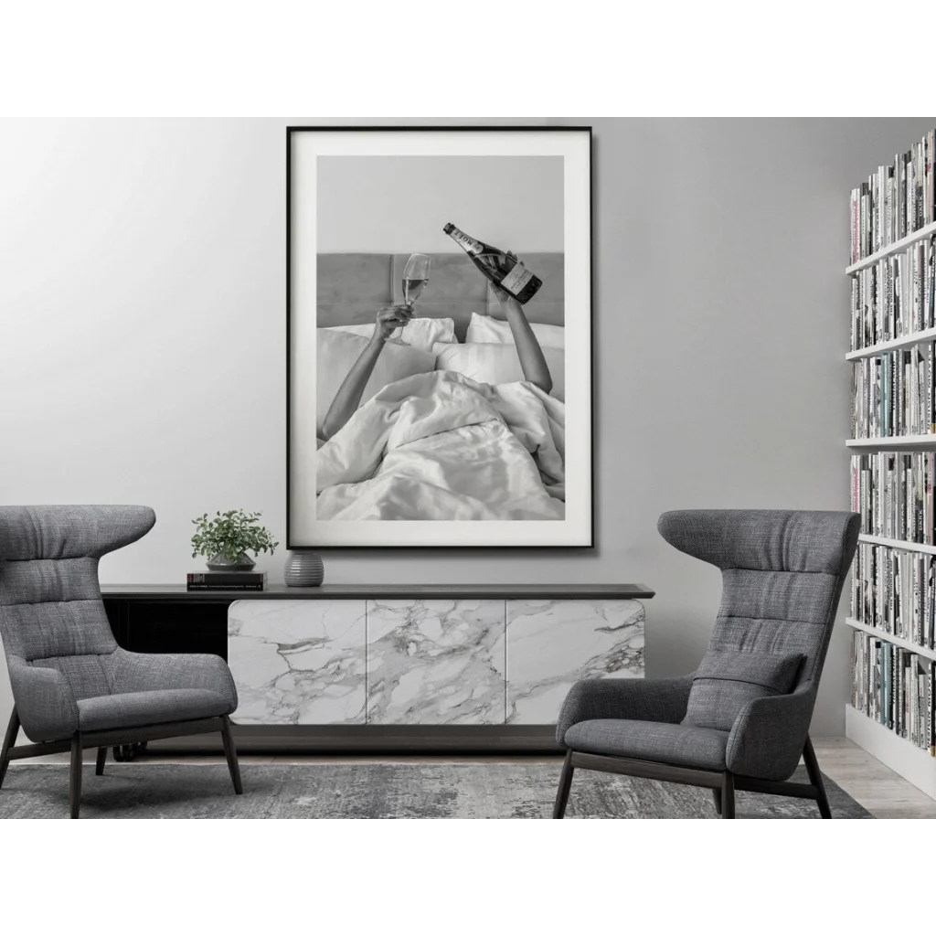 Wall Art Vintage Fashion Feminist Picture 90x135cm Black