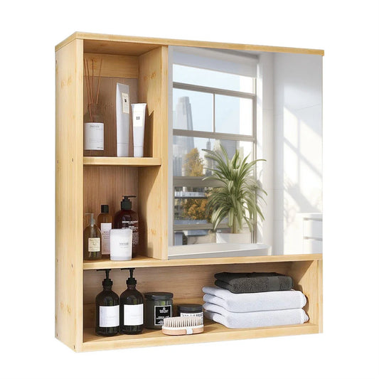 Wall Cabinet Bathroom Mirror Storage Medicine 55.5cm