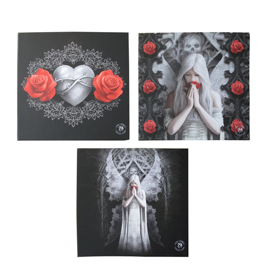 Wall Canvas Set of 3 Anne Stokes Only Love Remains