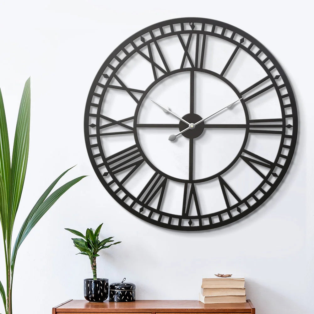Wall Clock Large Modern Vintage Retro Handmade Metal Clocks