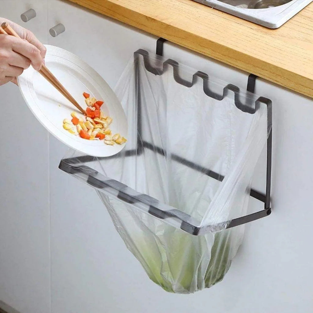 Wall Hanging Garbage Bag Shelf Hook Kitchen Storage Plastic