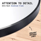 Wall Mirror Round Aluminum Frame 80cm BLACK (Set of 2)