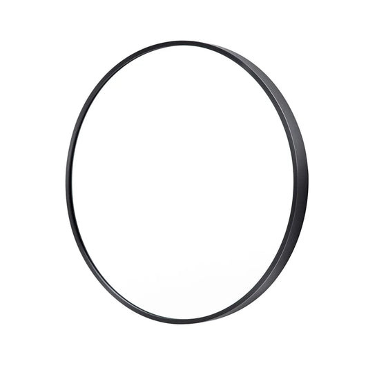 Wall Mirror Round Aluminum Frame Makeup Decor Bathroom