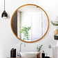 Wall Mirror Wooden Makeup Mirror 80CM - Home & Garden