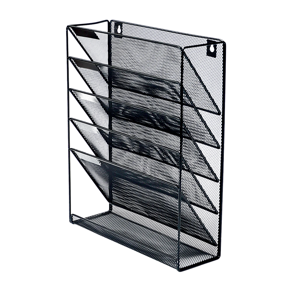 Wall Mount Hanging File Sorter Organizer - 6 Pocket Folder