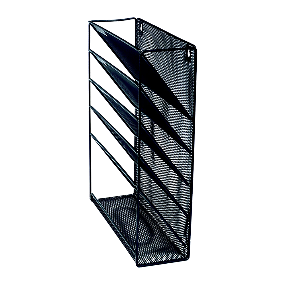 Wall Mount Hanging File Sorter Organizer - 6 Pocket Folder
