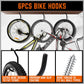 Wall Mount Hooks Set Heavy Duty 12Pc Steel Garage Storage