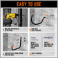 Wall Mount Hooks Set Heavy Duty 12Pc Steel Garage Storage