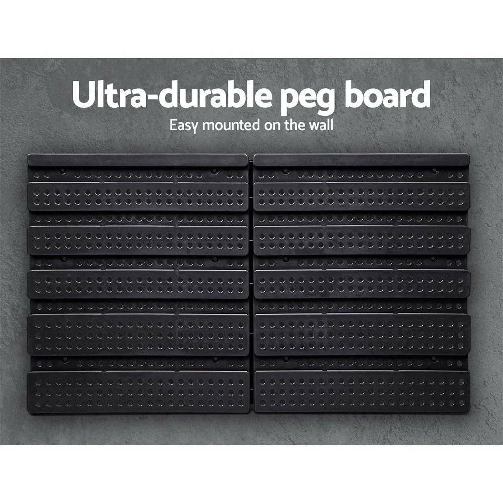 Wall Mounted Rack 60 Bin Storage Tools Garage Organiser