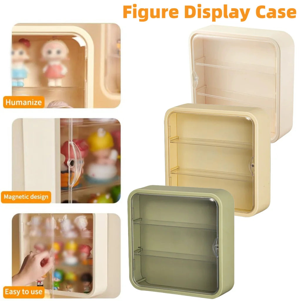 Wall Mounted Showcase Acrylic Figures Toys Display Case