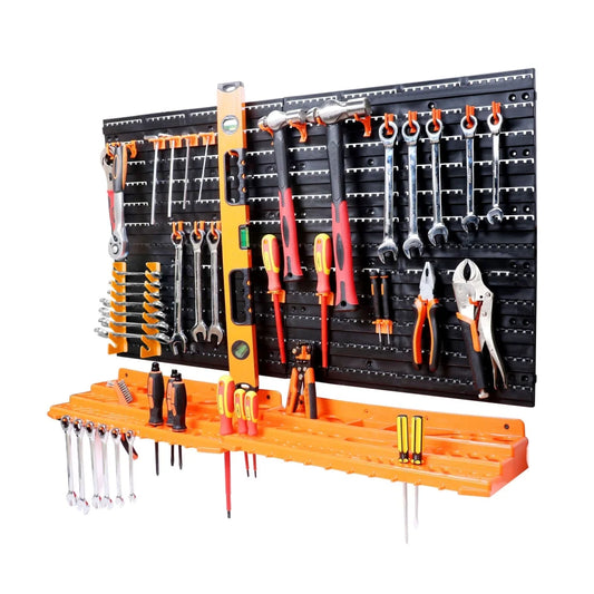 Wall Mounted Tool Storage Rack 52Pc Wrench Spanner Holder