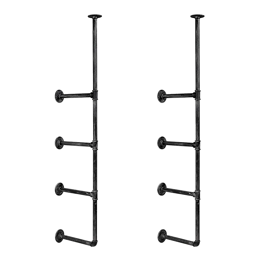 Wall Shelves Display Bookshelf Industrial DIY Pipe Shelf