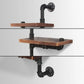 Wall Shelves Display Rustic Industrial Pipe Bookshelf