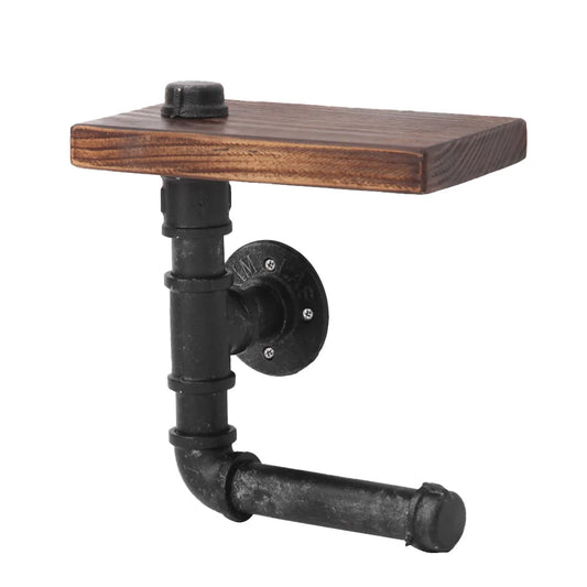 Wall Shelves Paper Holder Industrial Pipe Shelf DIY Vintage