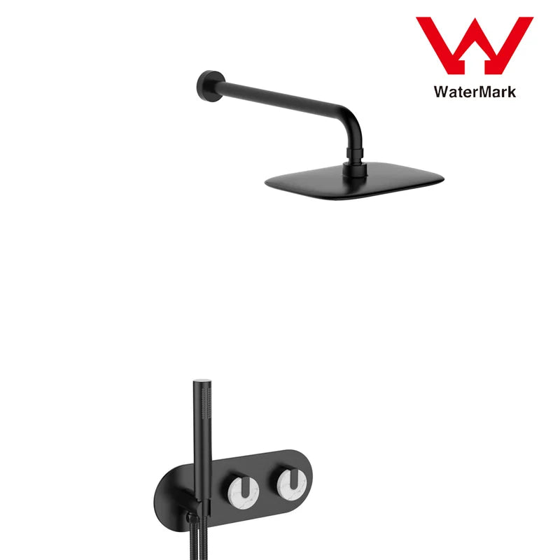 Wall Taps 2021 Marble Stone Handle Matte Black 1/4 Turn