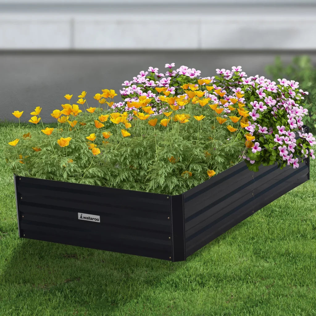 Wallaroo 150 x 90 x 30cm Galvanized Steel Garden Bed