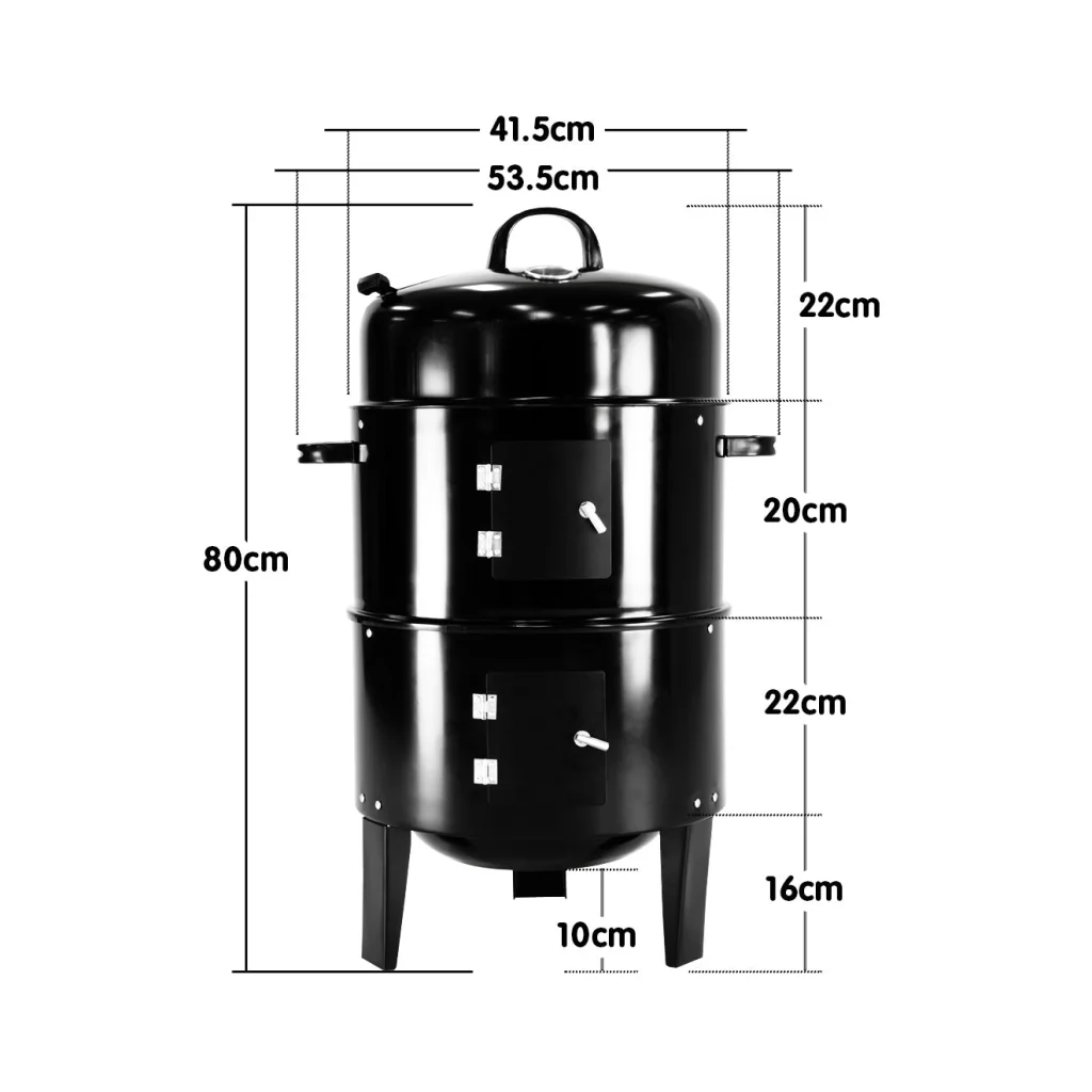 Wallaroo 3-in-1 Charcoal BBQ Smoker - Home & Garden > BBQ >
