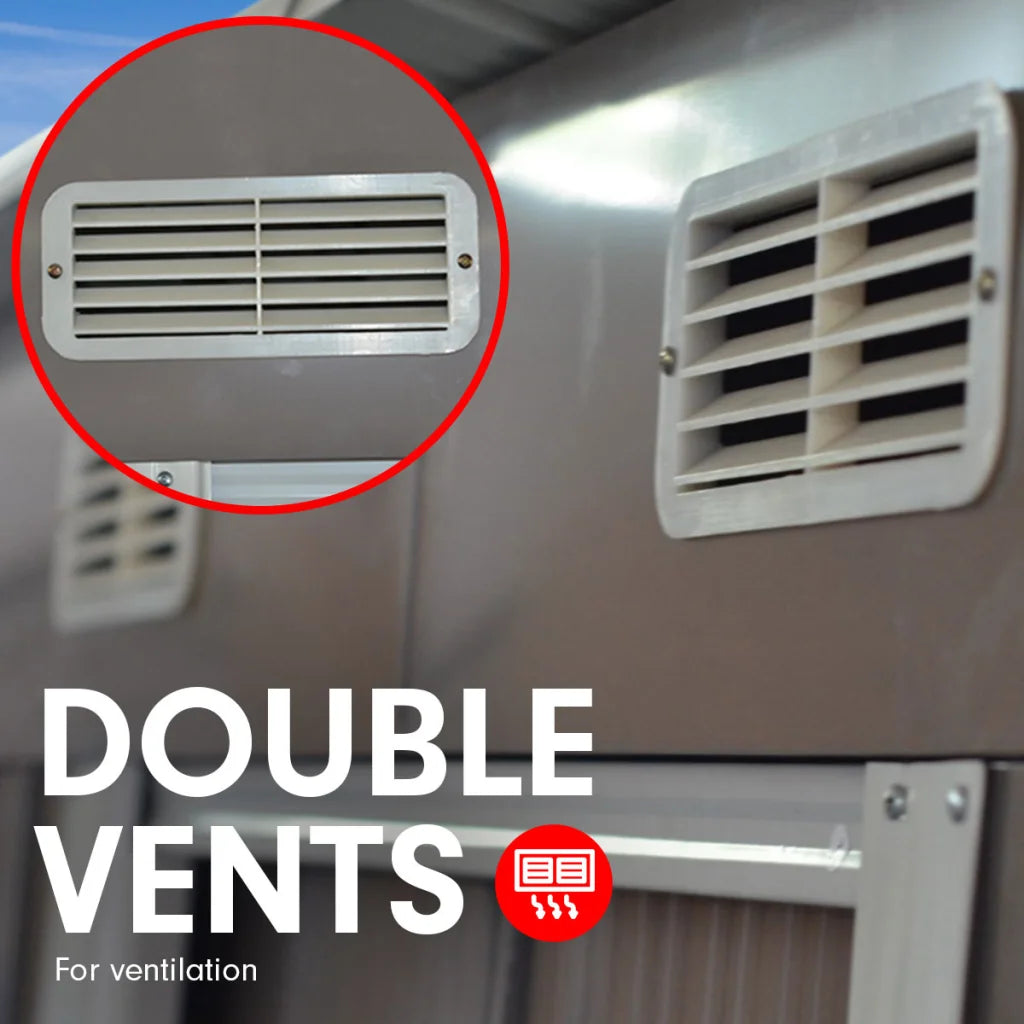 Wallaroo 4ft x 8ft Garden Shed with Base Flat Roof Outdoor