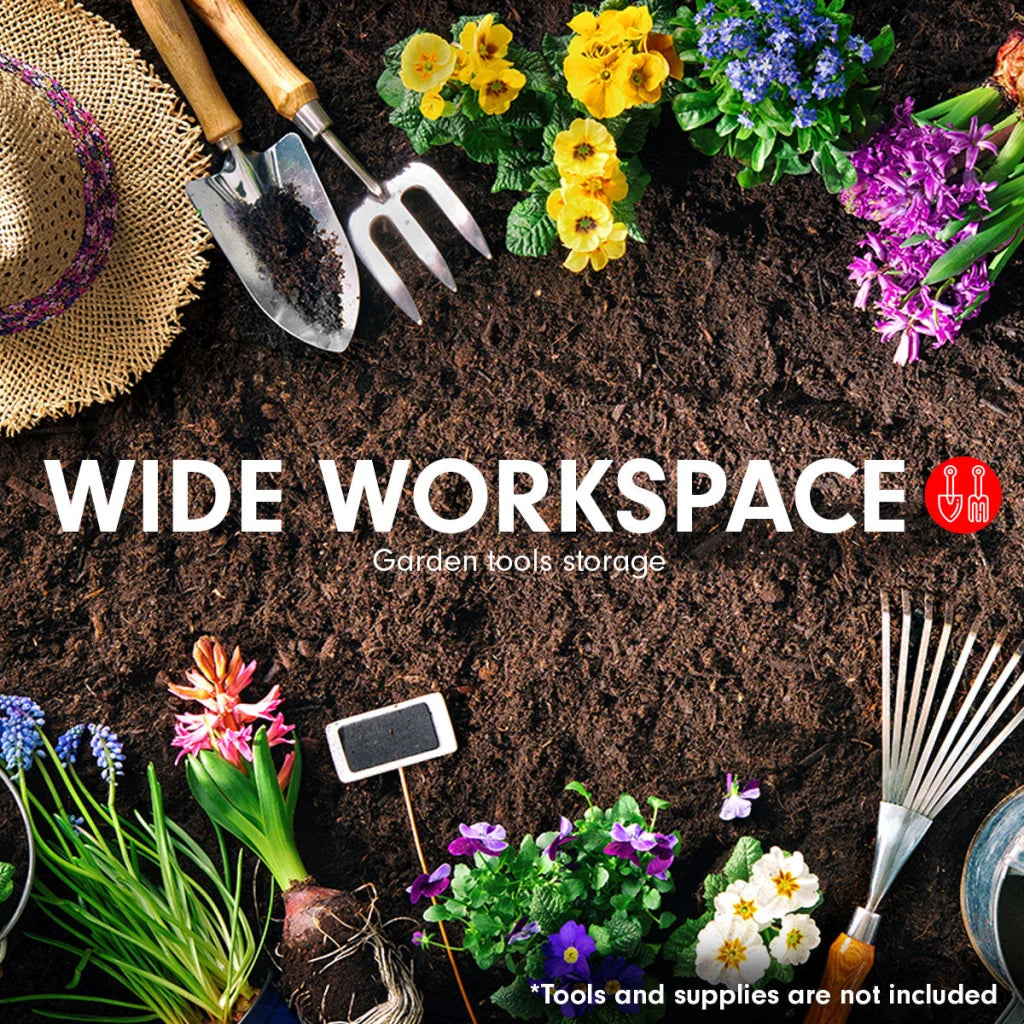 Wallaroo 4ft x 8ft Garden Shed with Base Flat Roof Outdoor