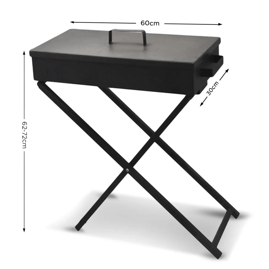 Wallaroo Charcoal BBQ Grill - Adjustable Height - Home &