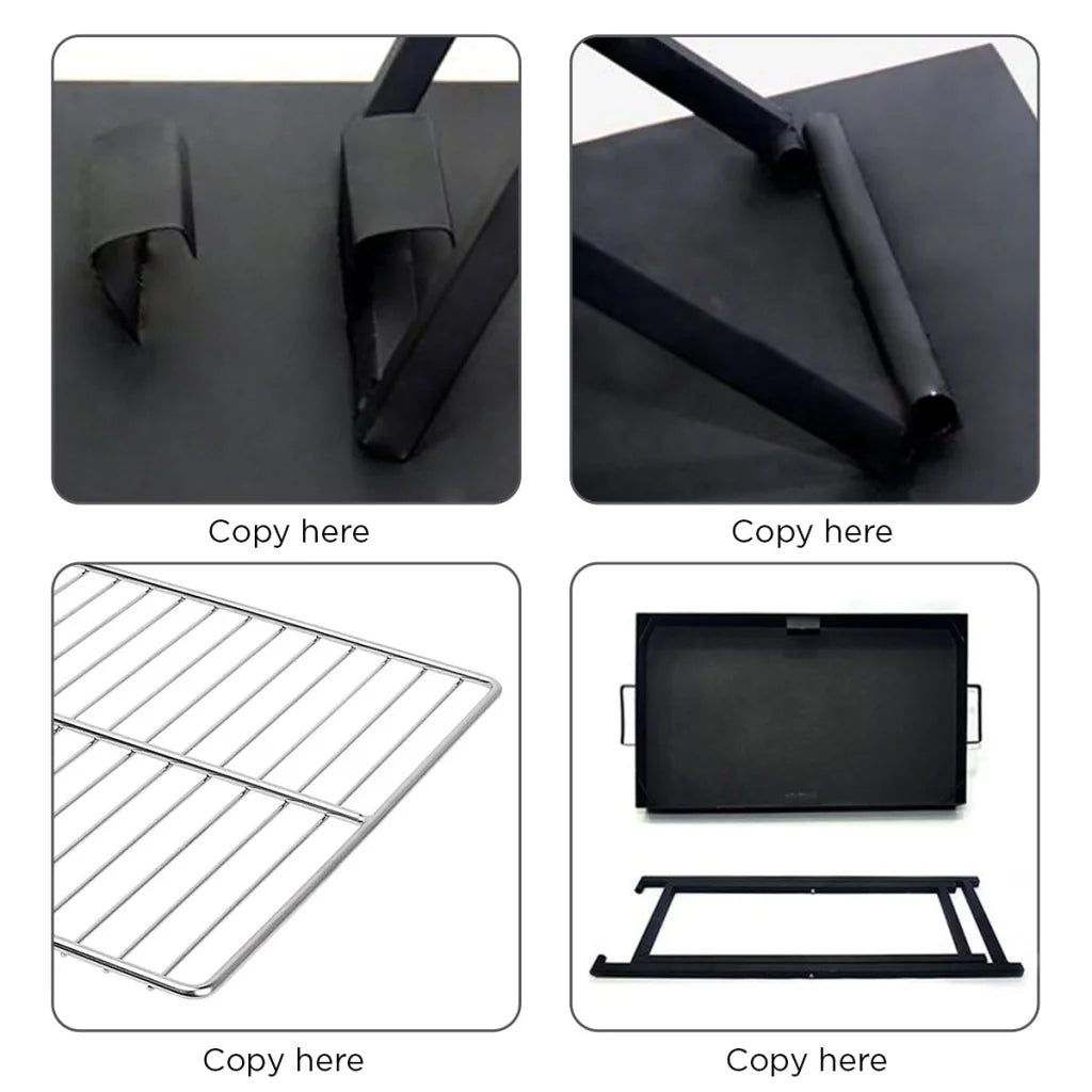 Wallaroo Charcoal BBQ Grill - Adjustable Height - Home &