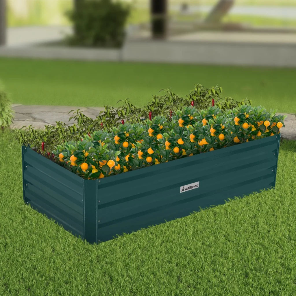 Wallaroo Garden Bed 120 x 60 x 30cm Galvanized Steel