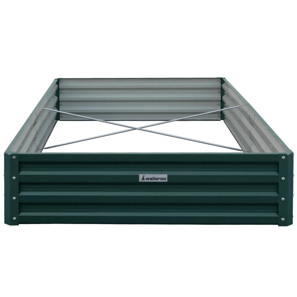 Wallaroo Garden Bed 240 x 120 x 30cm Galvanized Steel