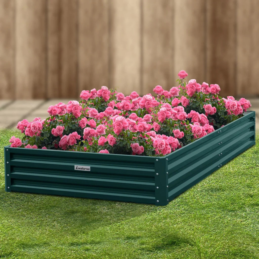 Wallaroo Garden Bed 240 x 120 x 30cm Galvanized Steel
