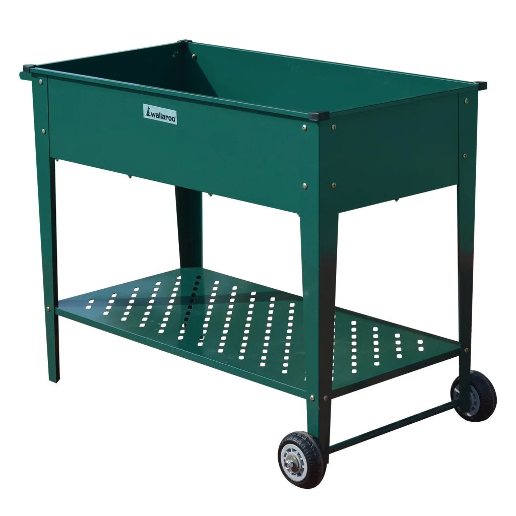 Wallaroo Garden Bed Cart Raised Planter Box 108.5 x 50.5 x