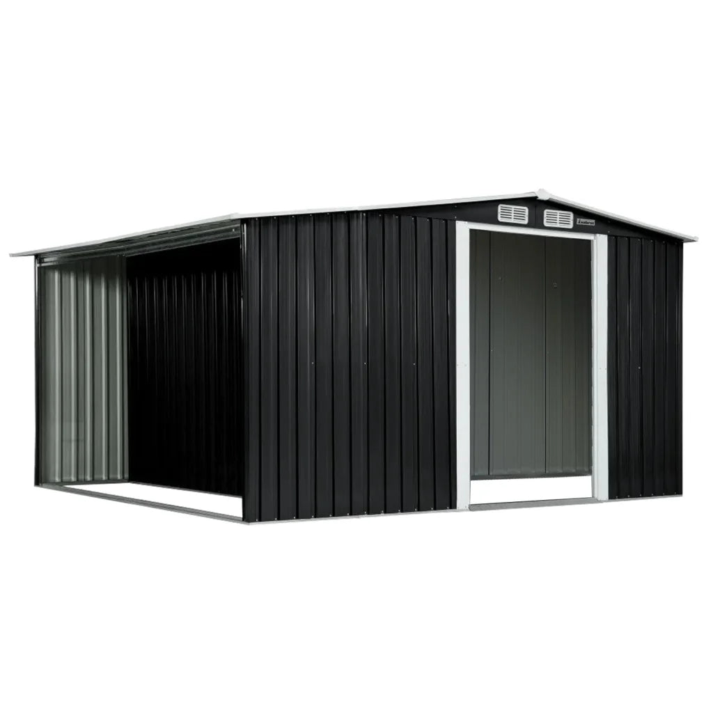 Wallaroo Garden Shed with Semi-Closed Storage 10*8FT