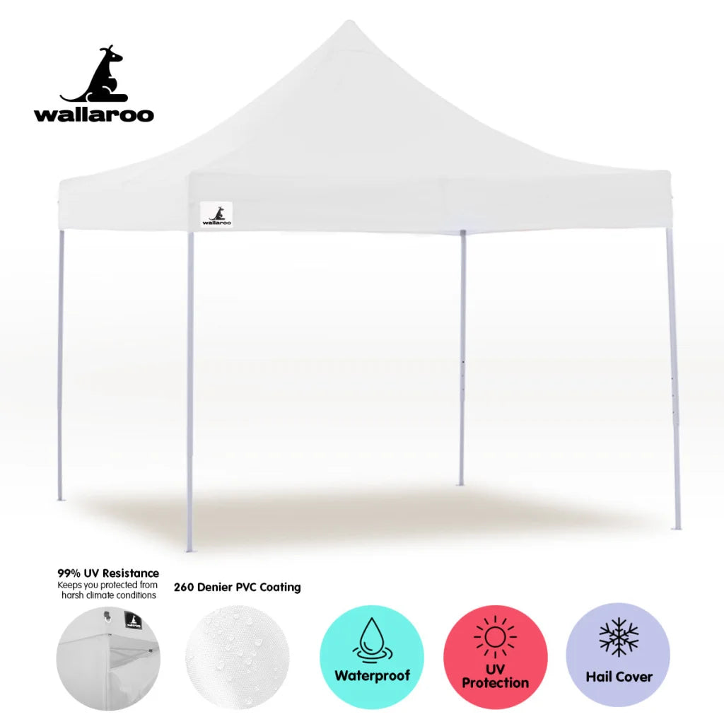 Wallaroo Gazebo Tent Marquee 3x3 PopUp Outdoor Wallaroo