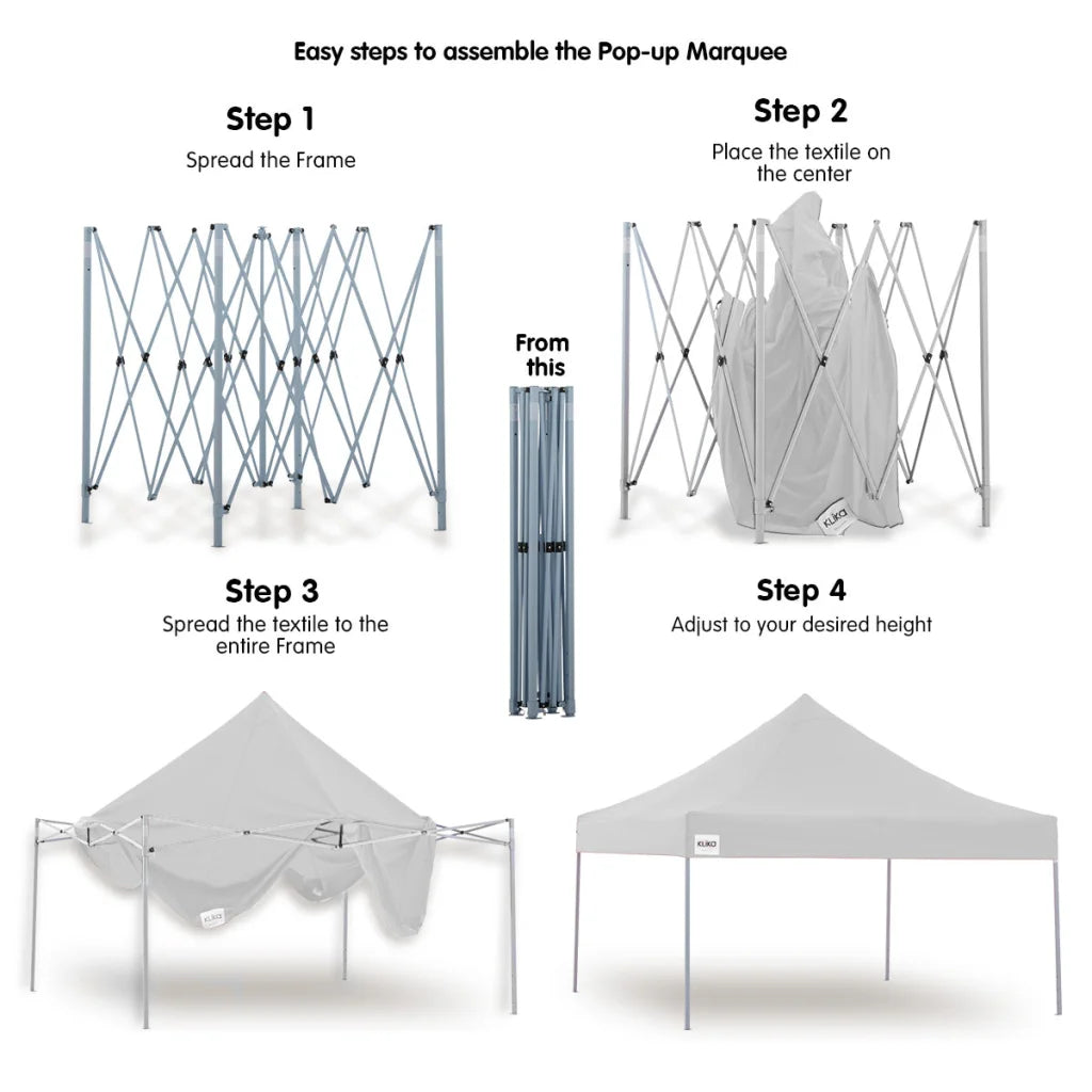 Wallaroo Gazebo Tent Marquee 3x3 PopUp Outdoor Wallaroo
