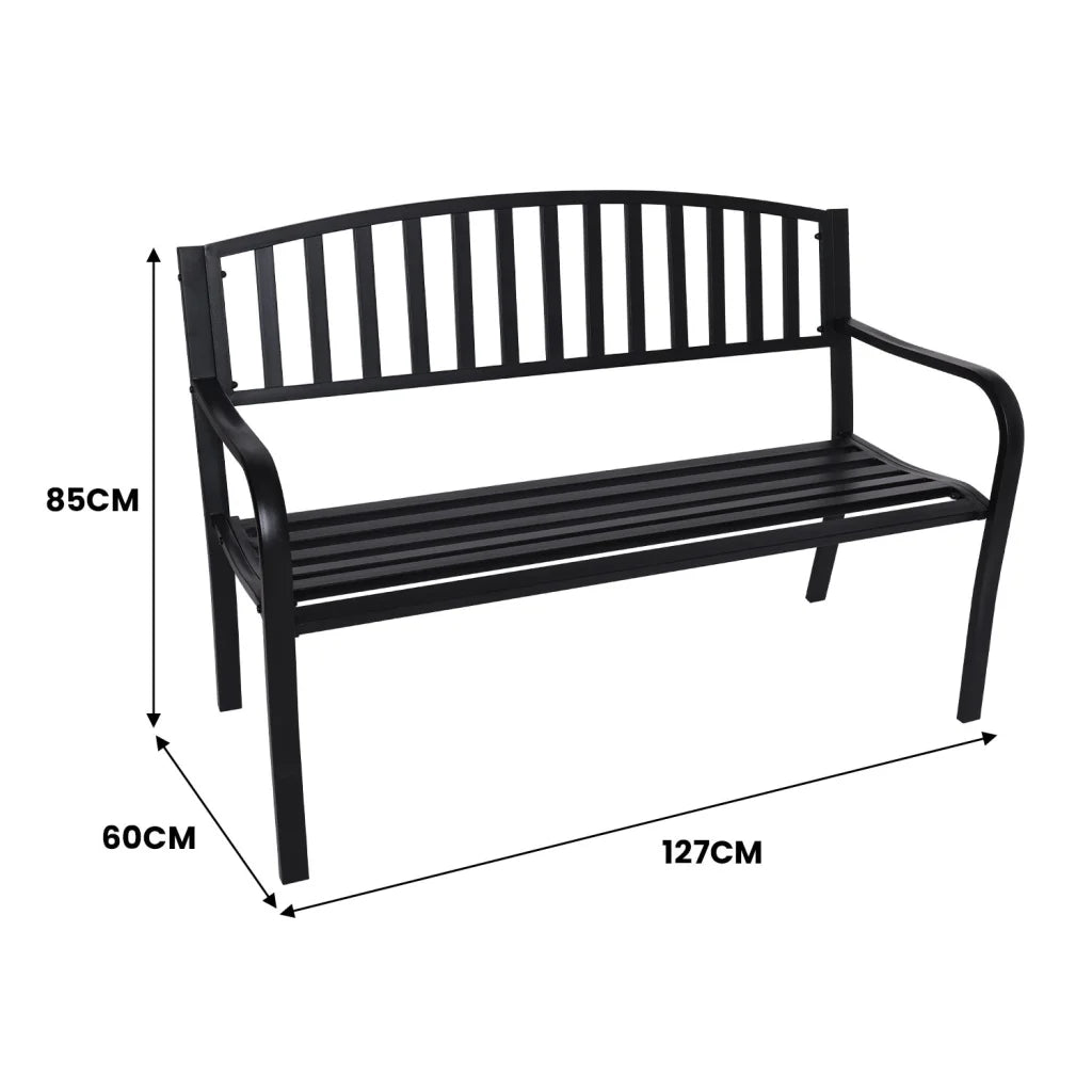 Wallaroo Steel Outdoor Garden Bench - Classic - Furniture >