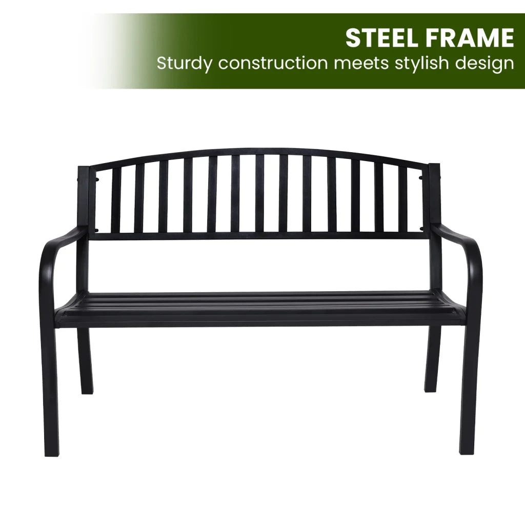 Wallaroo Steel Outdoor Garden Bench - Classic - Furniture >