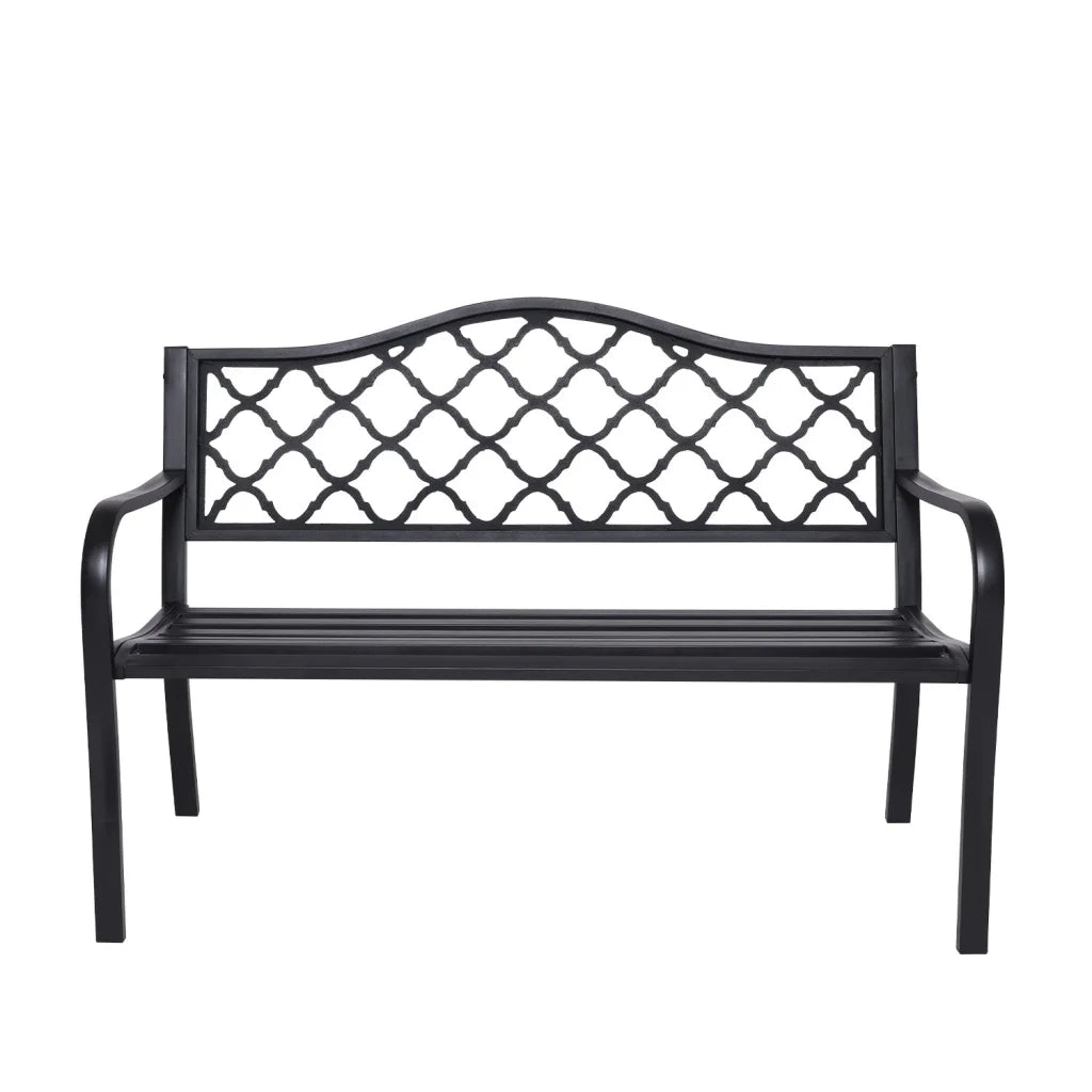 Wallaroo Steel Outdoor Garden Bench - Elegant - Furniture >