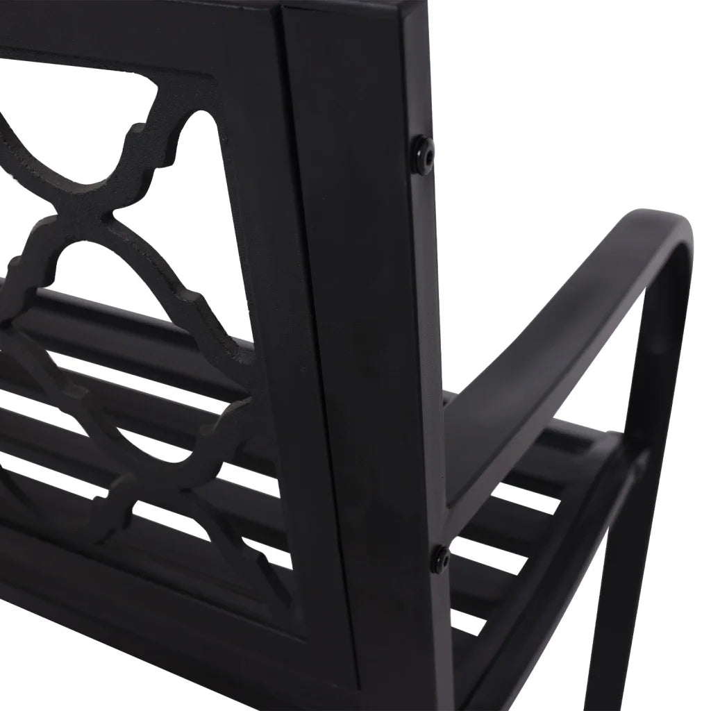 Wallaroo Steel Outdoor Garden Bench - Elegant - Furniture >