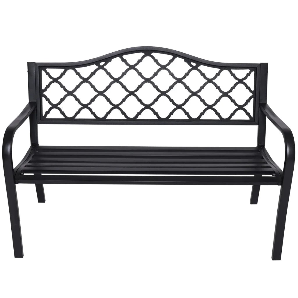 Wallaroo Steel Outdoor Garden Bench - Elegant - Furniture >