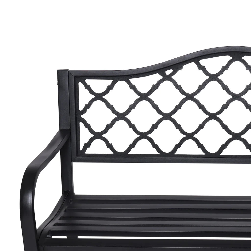Wallaroo Steel Outdoor Garden Bench - Elegant - Furniture >