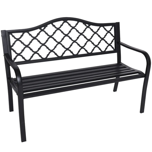 Wallaroo Steel Outdoor Garden Bench - Elegant - Furniture >