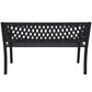 Wallaroo Steel Outdoor Garden Bench - Lattice - Furniture >