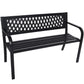 Wallaroo Steel Outdoor Garden Bench - Lattice - Furniture >