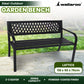 Wallaroo Steel Outdoor Garden Bench - Lattice - Furniture >