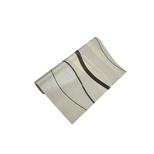 Wallpaper Flocking Simple Curves Non-Woven Wall Paper Roll