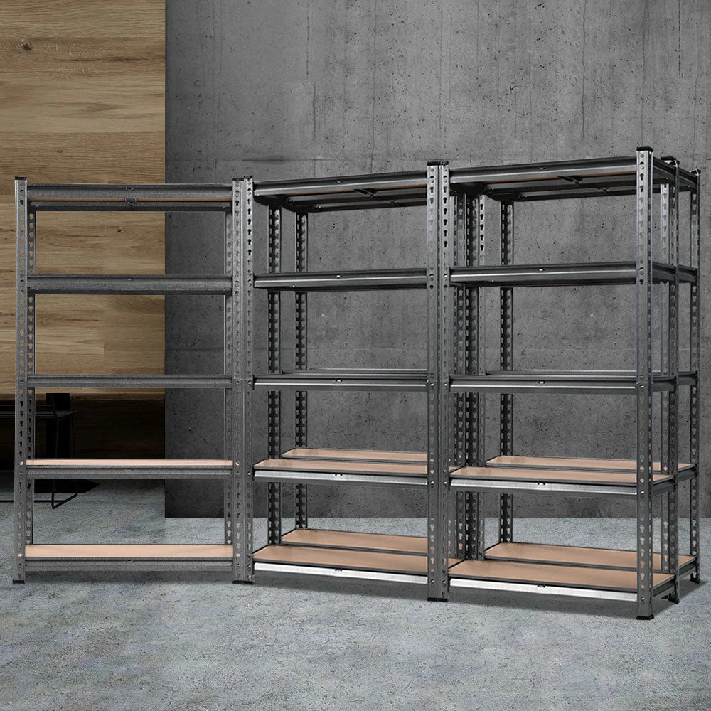 Steel 5x0 7m storage rack with open shelves and sturdy frame