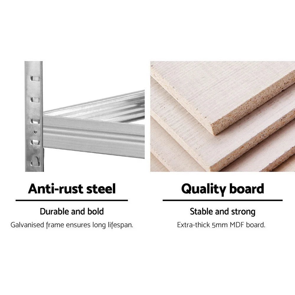 Warehouse Shelving 2x0.9M Metal Steel Racking Storage