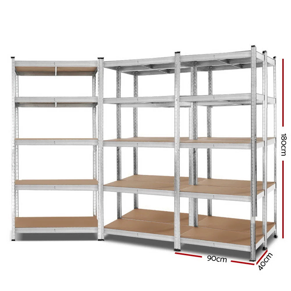 Warehouse Shelving 5x0.9M Metal Steel Racking Storage
