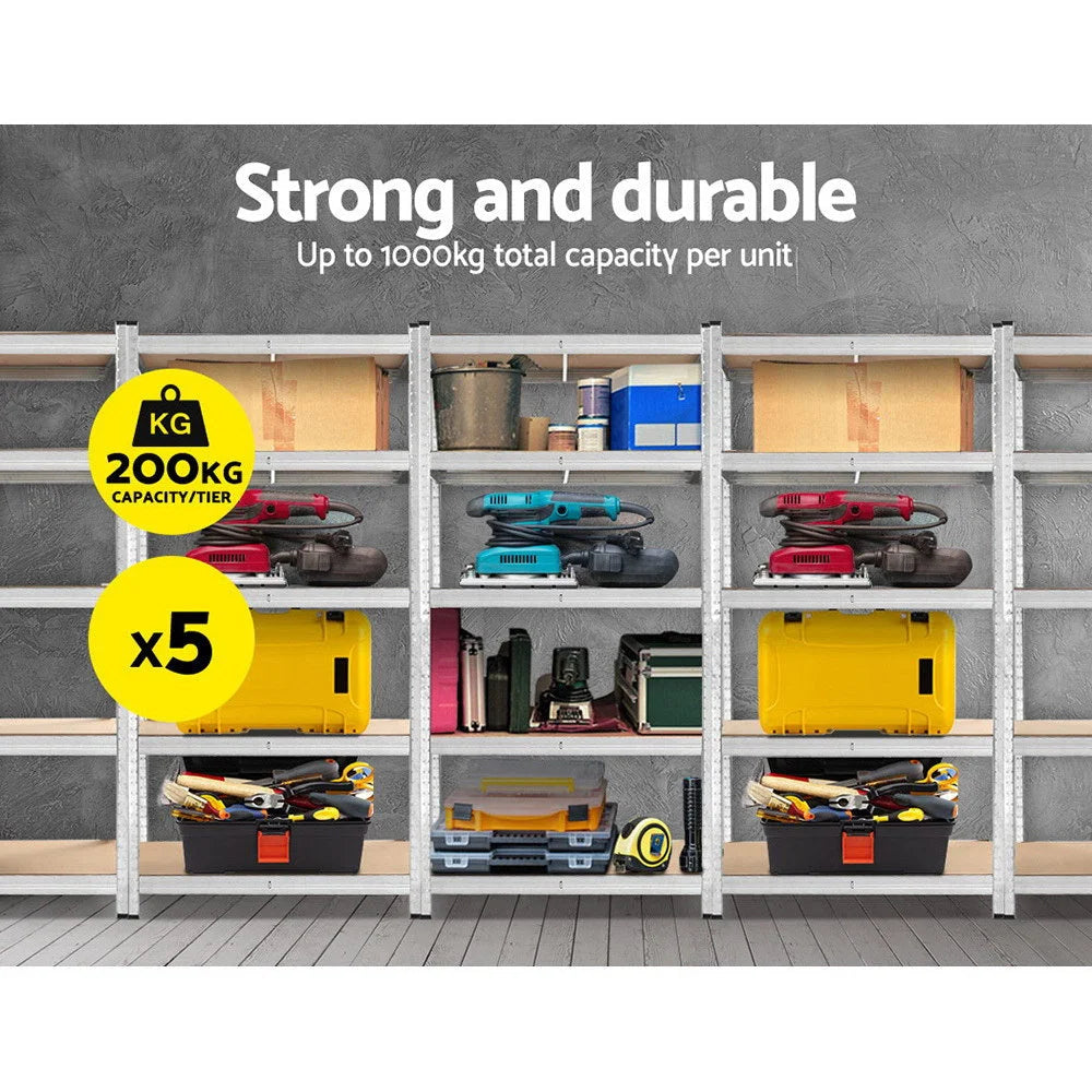 Warehouse Shelving 5x0.9M Metal Steel Racking Storage