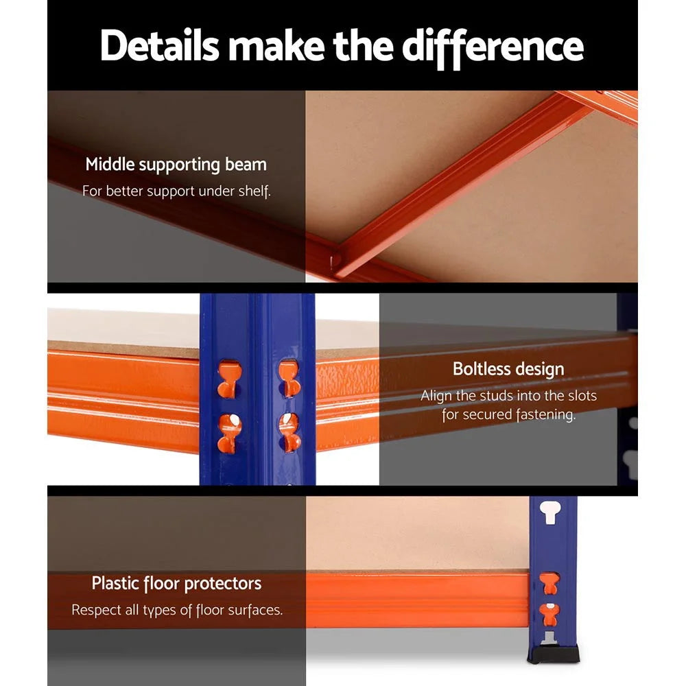 Warehouse Shelving Racking 1.8M Storage Garage Shelves Rack