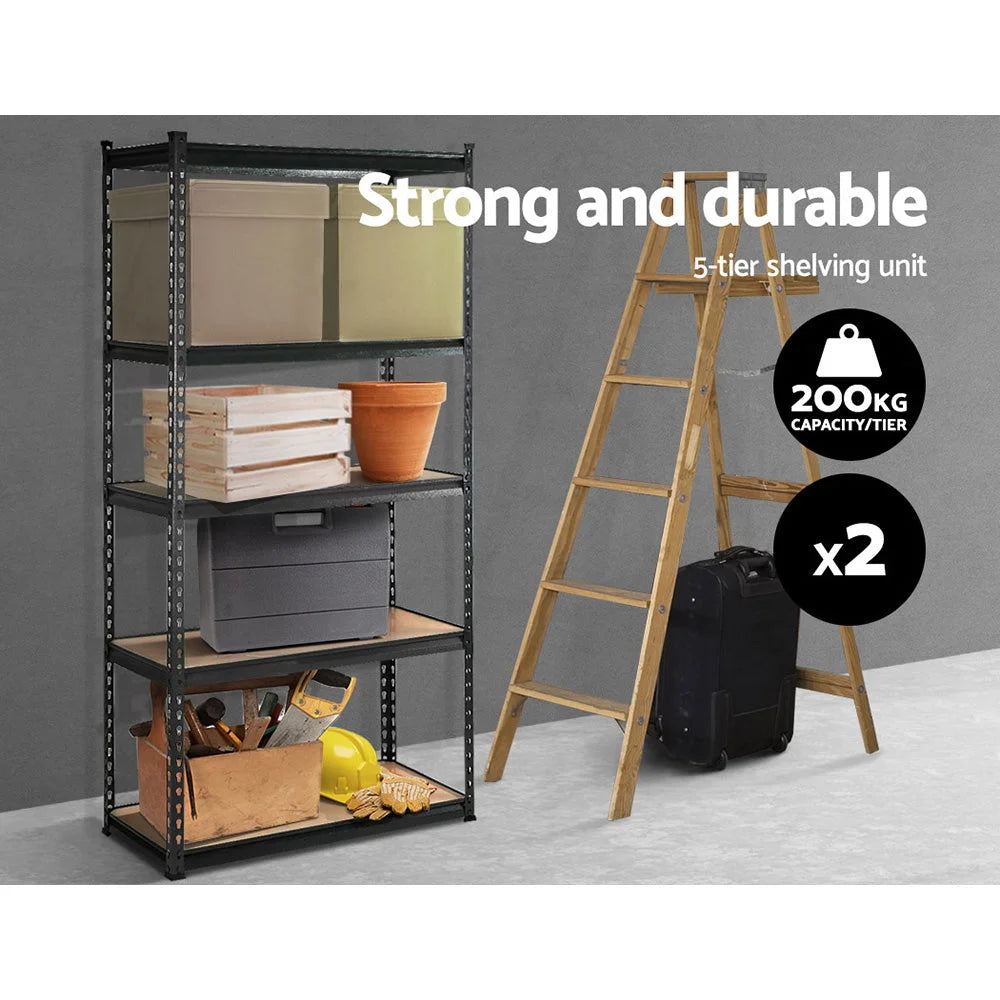 Warehouse Shelving Racking Storage Rack 2x0.9M 5-Shelves